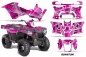 Preview: Quantum Hintergrund = Pink, Designfarbe = Schwarz für Polaris Sportsman 325ETX/450/570 14-17