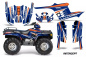 Preview: Intercept Background = Blue, Design color = Orange for Polaris Sportsman 400/500/600/700 95-04