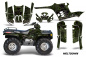 Preview: Meltdown Background = Green, Design color = Black for Polaris Sportsman 400/500/600/700 95-04