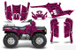 Preview: Zebra Girl Background = Black, Design color = Pink for Polaris Sportsman 400/500/600/700 95-04