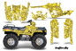 Preview: Butterfly Background = Yellow, Design color = White for Polaris Sportsman 400/500/600/700 95-04