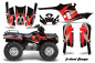 Preview: Tribal Flames Background = Black, Design color = Red for Polaris Sportsman 400/500/600/700 95-04