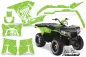Preview: SilverStar - Reloaded Hintergrund = Grün, Designfarbe = Weiß für Polaris Sportsman 800/500/400 11-15