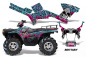 Preview: Brittany Background = Aqua Blue, Design color = Pink for Polaris Sportsman 800/700/500 05-10