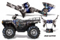 Preview: Mad-Hatter Background = Silver, Design color = Blue for Polaris Sportsman 800/700/500 05-10