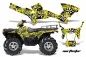 Preview: Northstar Hintergrund = Gelb, Designfarbe = Weiß für Polaris Sportsman 800/700/500 05-10