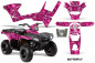 Preview: Butterfly Background = Pink, Design color = Green for Polaris Sportsman 90/110