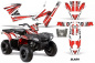 Preview: Slash Background = White, Design color = Red for Polaris Sportsman 90/110