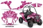 Preview: Butterfly Hintergrund = Pink, Designfarbe = Weiß für Polaris Sportsman ACE 325/570 14-16