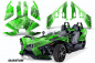 Preview: Quantum Hintergrund = Grün, Designfarbe = Schwarz für Polaris Slingshot SL15-23