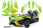 Preview: Quantum Hintergrund = Grün, Designfarbe = Orange für Polaris Slingshot SL15-23