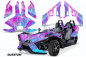 Preview: Quantum Hintergrund = Pink, Designfarbe = Teal Blau für Polaris Slingshot SL15-23