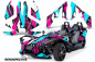 Preview: Retrospective Hintergrund = Pink, Designfarbe = Teal Blau für Polaris Slingshot SL15-23
