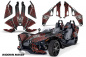 Preview: Widow Maker Hintergrund = Schwarz, Designfarbe = Rot für Polaris Slingshot SL15-23