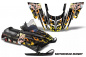 Preview: Motorhead-Mandy Schwarz für Polaris 700XC/800XCR/600RMK/Touring 99-03