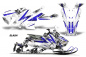Preview: Slash Hintergrund = Weiß, Designfarbe = Blau für Polaris Axys Rush Pro S/Switchback Pro S/Adventure 15+