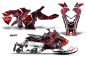 Preview: Swift Hintergrund = Schwarz, Designfarbe = Rot für Polaris Axys Rush Pro S/Switchback Pro S/Adventure 15+
