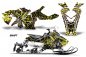 Preview: Swift Hintergrund = Schwarz, Designfarbe = Gelb für Polaris Axys Rush Pro S/Switchback Pro S/Adventure 15+