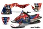 Preview: Mad-Hatter Hintergrund = Rot, Designfarbe = Blau für Polaris Fusion 05-07
