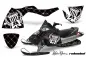 Preview: SilverStar - Reloaded Hintergrund = Schwarz, Designfarbe = Weiß für Polaris Fusion 05-07