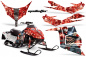 Preview: Mad-Hatter Hintergrund = Rot, Designfarbe = Silber für Polaris IQ Race 600 05-18