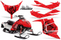 Preview: SilverStar - Reloaded Hintergrund = Rot, Designfarbe = Schwarz für Polaris IQ Race 600 05-18
