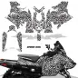 Preview: Zebra Girl Hintergrund = Weiß, Designfarbe = Schwarz für Polaris Matryx Indy Assault 21+