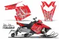 Preview: SilverStar - Reloaded Hintergrund = Rot, Designfarbe = Silber für Polaris PRO-R/RMK/Rush/Switchback/Assault 11-16