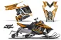 Preview: Mad-Hatter Hintergrund = Orange, Designfarbe = Schwarz für Polaris PRO-R/RMK/Rush/Switchback/Assault 11-16