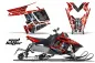 Preview: Mad-Hatter Hintergrund = Rot, Designfarbe = Schwarz für Polaris PRO-R/RMK/Rush/Switchback/Assault 11-16