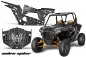 Preview: Widow Maker Hintergrund = Schwarz, Designfarbe = Silver für Polaris RZR 1000 Turbo 2 Türer 13-18