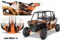 Preview: Carbon-X Orange für Polaris RZR 1000 XP 4 Türer 13-18