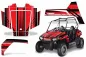 Preview: InLine Hintergrund = Schwarz, Designfarbe = Rot für Polaris RZR 170