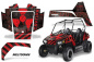 Preview: Meltdown Hintergrund = Schwarz, Designfarbe = Rot für Polaris RZR 170