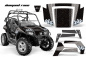 Preview: Diamond Race Hintergrund = Schwarz, Designfarbe = Silber für Polaris RZR 800/s 06-10