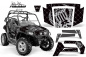 Preview: SilverStar - Reloaded Hintergrund = Schwarz, Designfarbe = Silber für Polaris RZR 800/s 06-10