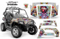 Preview: Ed-Hardy - LoveKills Silber für Polaris RZR 800/s 06-10