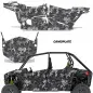 Preview: Camoplate Schwarz für Polaris RZR 900S/1000S 4 Türer 15-20