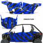 Preview: Dragon Flow Blau für Polaris RZR 900S/1000S 4 Türer 15-20