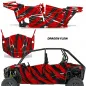 Preview: Dragon Flow Rot für Polaris RZR 900S/1000S 4 Türer 15-20