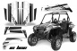 Preview: InLine Hintergrund = Schwarz, Designfarbe = Weiß für Polaris RZR 900XP 11-14