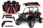 Preview: Contender Hintergrund = Schwarz, Designfarbe = Rot Polaris RZR 900XP 11-14