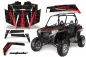 Preview: Contender Hintergrund = Schwarz, Designfarbe = Rot Polaris RZR 900XP 11-14