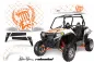 Preview: Silverstar - Reloaded Hintergrund = Weiß, Designfarbe = Orange für Polaris RZR 900XP 11-14