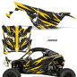 Preview: Zooted Background = Black, Design color = Yellow for Polaris RZR Pro R, Pro S & Pro XP 2 Door 2025+