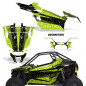 Preview: Geometrik Hintergrund = Schwarz, Designfarbe = Lime Grün für Polaris RZR Pro XP 2 Türer 20-24