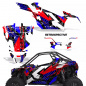 Preview: Retrospective Hintergrund = Blau, Designfarbe = Rot Polaris RZR Pro XP 2 Türer 20-24