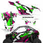 Preview: Retrospective Hintergrund = Pink, Designfarbe = Grün für Polaris RZR Pro XP 2 Türer 20-24