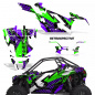 Preview: Retrospective Hintergrund = Lila, Designfarbe = Grün für Polaris RZR Pro XP 2 Türer 20-24