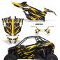 Preview: Zooted Hintergrund = Schwarz, Designfarbe = Gelb für Polaris RZR Pro XP 2 Türer 20-24